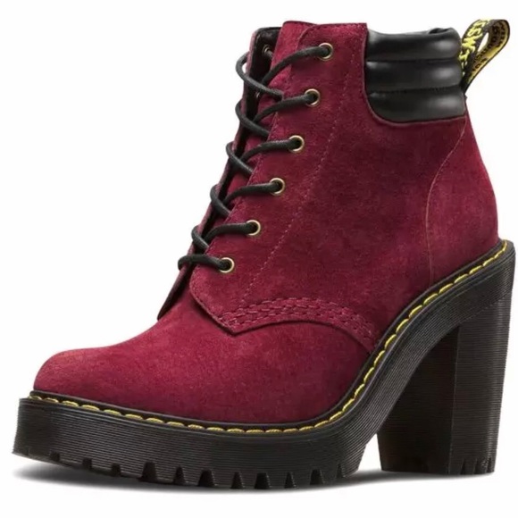red suede dr martens